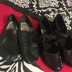 Jazz shoes and tap shoes